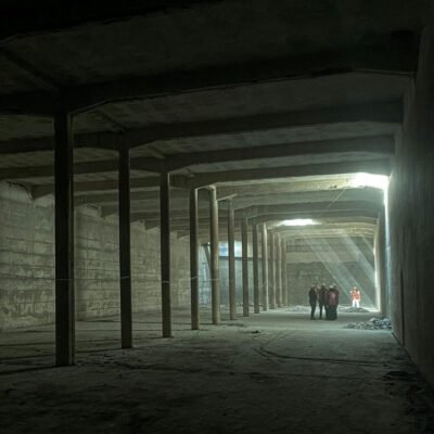 well green basement lighting